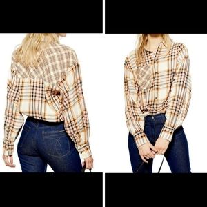 Woman's TopShop Flannel Shirt